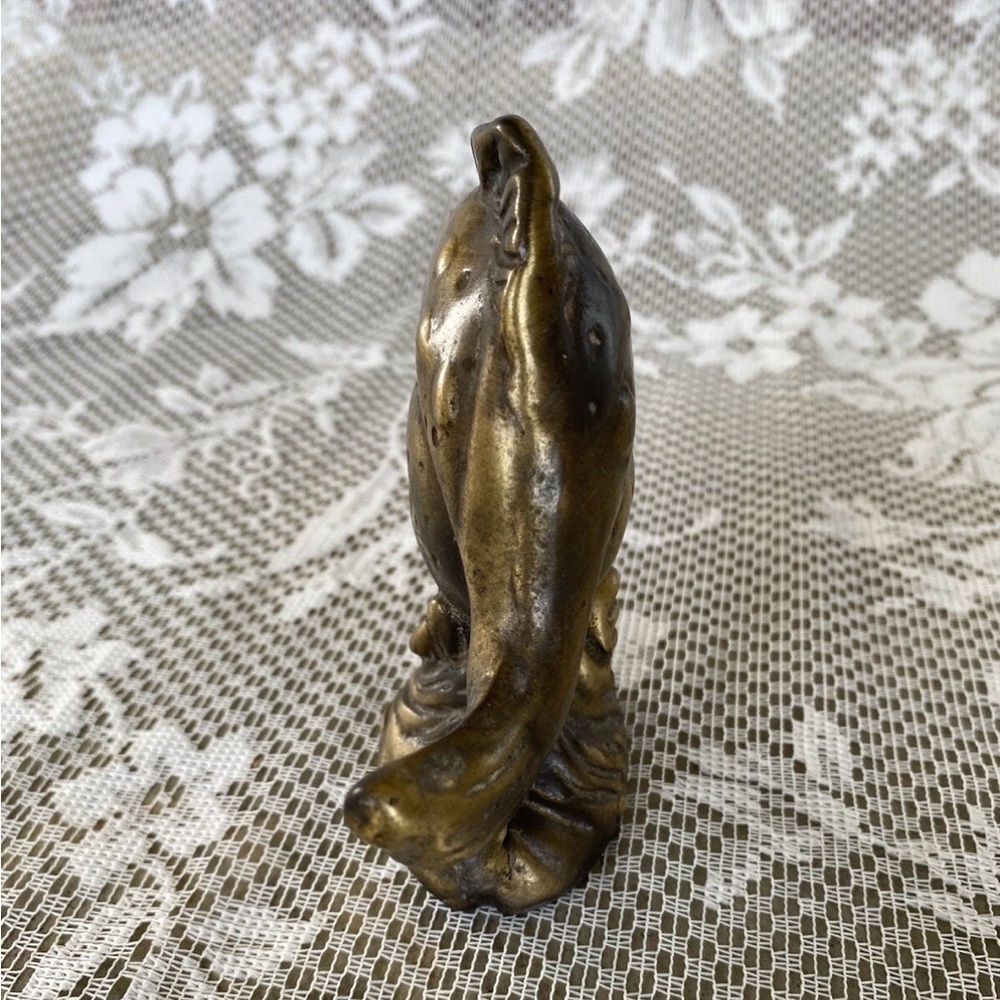 RARE Mid-Century Brass Goldfish Collectible Figurine - Picture 5 of 7